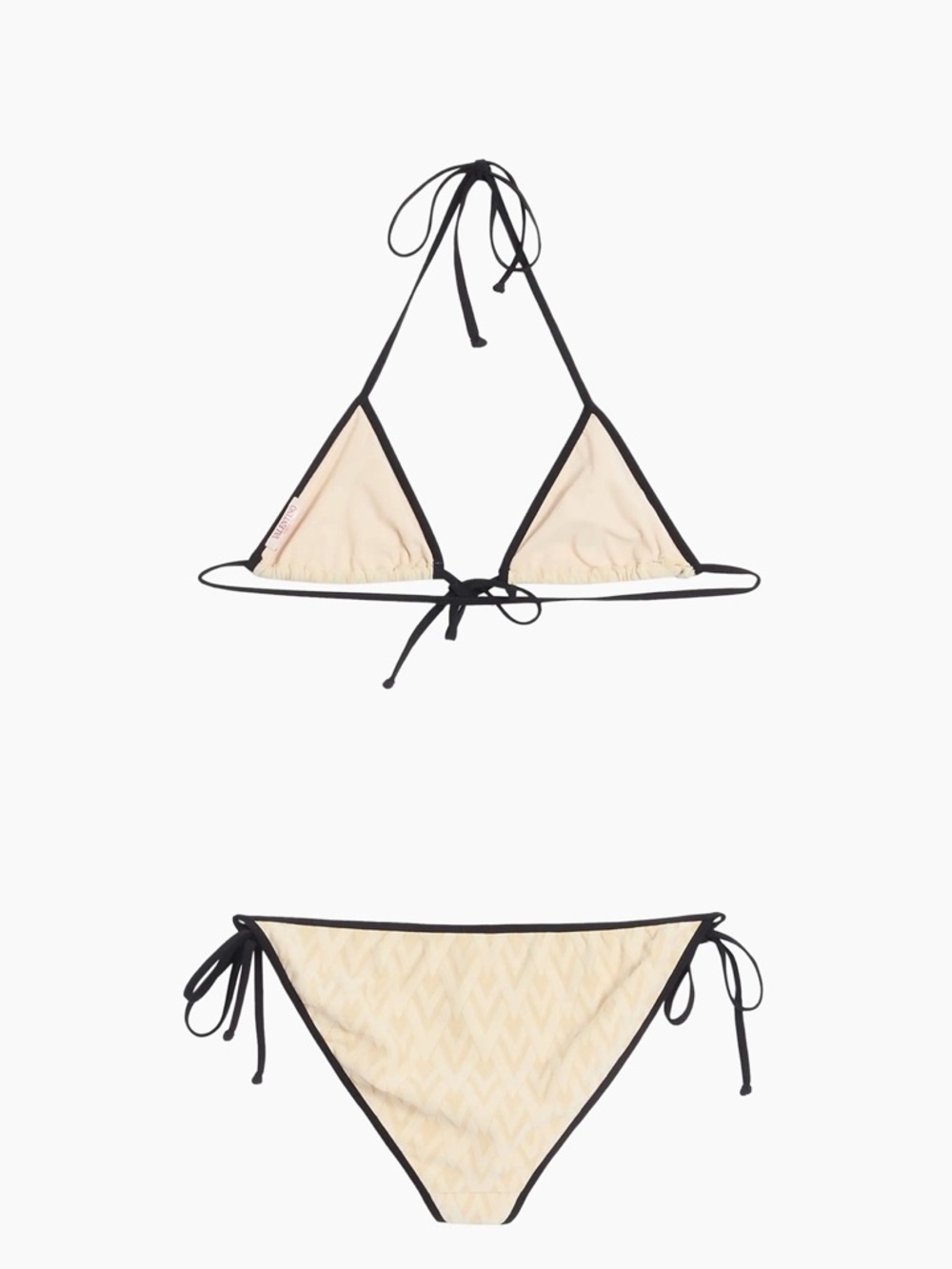 $980 Valentino Garavani
Toute La V Lycra Jacquard Bikini size L